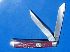 Vtg  1995 Moore Maker Red Bone Trapper Serial Number 046  Pocket Knife USA picture