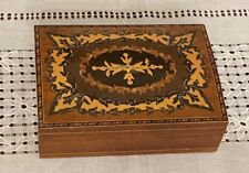 Sorrento Ware Italy Marquetry Trinket Box Hinged Wood Inlay 5.5x4” Mosaic picture