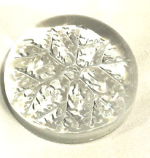 Vintage 1970's Avon Clear Lead Crystal Snowflake Paper Weight picture