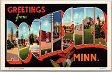 1936 Greetings From Rochester Minnesota MN Large Letter Posted Postcard picture