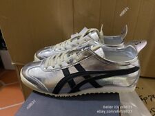 Pure Silver/Black Onitsuka Tiger MEXICO 66 Sneakers Unisex Running Shoes Classic picture