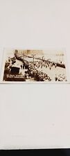 Real Photo Postcard St. Paul Winter Sports Carnival 1938 Minnesota Marching Band picture