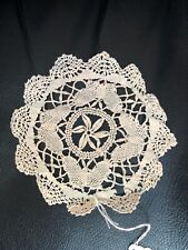 Vintage Fine Crochet Lace Doily Cream Ivory 6.1