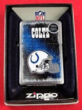 Zippo 28205 NFL INDIANAPOLIS COLTS on Brushed Chrome Lighter - MAY (E) 2012 picture