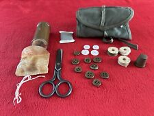 WWII US Army SEWING KIT WW2 Roll Style w/ Contents picture