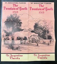 EARLY FOUNTAIN OF YOUTH ST. AUGUSTINE FLORIDA FLYER PAMPHLET EPHEMERA picture
