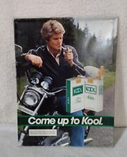 Kool Cigarettes Metal Sign Vintage Motorcycle Come Up To Kool picture