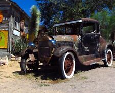 Rusted FORD MODEL A Desert Scene Photo (222-k) picture
