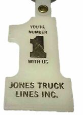 Vintage Jones Truck Lines Trucking Trucker Truck Driver Motor Carrier Keychain picture