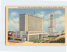 Postcard New Post Office and Federal Building & City Hall Los Angeles California picture