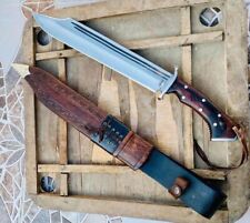 ABCUTLERY FANCY HANDMADE STEEL D2 VIKING BOWIE HANDLE BY WOOD picture