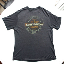 Harley-Davidson Men's T-Shirt Dark Gray  Sz: L? Monroe & Janesville, WI (Holes) picture
