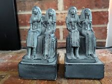 Seated Egyptian Couple Statues Or Bookends  picture