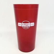 Rare Dr. Pepper Museum Waco Texas Red Impact Plastic Tumbler Cup picture