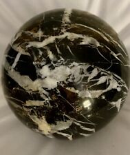 BLACK OPAL SPHERE - Mineral Natural Jasper Orb Brown Chakra Witch Decor picture