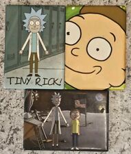 Lot Of 3 RICK & MORTY - 2x3 FRIDGE MAGNETS Tiny Rick, Morty, Rick Morty On Moon picture