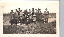 PEOPLE EATING WATERMELON c1910s real photo postcard rppc picture