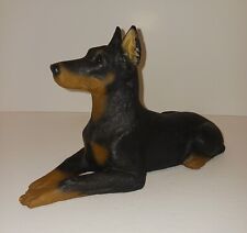 Vintage 1985 Sandicast Doberman Pincher Dog Figurine, heavy duty, perfect cond. picture