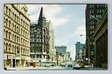 Rochester NY-New York, Main And State Streets, Antique Souvenir Vintage Postcard picture