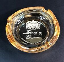 Schenley Elegance Ashtray Amber Glass Whiskey Distillers NY Tobacco Cigarette picture