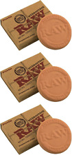 RAW  Hydrostone Natural Terracotta Humidifying Stone , Reusable 3 Pack. New picture