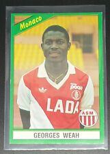 ROOKIE: 2ND YEAR - GEORGES WEAH #126 - Foot 91 Panini Football 1991 - AS MONACO picture