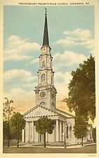 Independent Presbyterian Church, Savannah, GA Vintage Postcard. Q045 picture