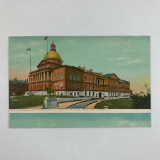 Postcard Boston Massachusetts State House Glitter Accent Pre-1907 Unposted picture