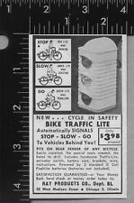 Vintage 1954 Magazine Print Ad for the Bike Traffic Lite picture