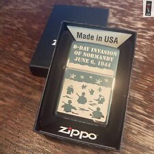 Zippo 82267 d-day invasion normandy 1944 france ww2 Lighter + FLINT PACK picture