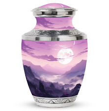 Urn Ashes For Women Mystical Moonrise Over Purple Mountains (10 Inch) Large Urn picture