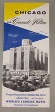 Vintage 1950's Chicago Conrad Hilton Hotel Brochure picture