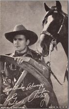 c1940s GENE AUTRY Mutoscope / Arcade Card Western / Cowboy w/ Horse Champion picture