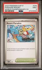 2023 Pokemon ITALIAN World Championships Resort Paradiso-Paradise PLEASE 045 PSA 9 picture