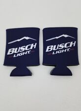 BUSCH LIGHT BEER  2  12oz CAN COOLERS COOZIE COOLIE KOOZIE HUGGIE BUD NEW picture