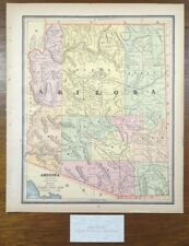 Antique 1887 ARIZONA TERRITORY Map 11