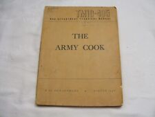 Vintage WW2 Era The Army Cook TM10-405 War Department 1946 3-c picture