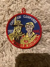 Rare Find 1910 Choctaw Camporee Boy Scouts Patch 85 Years of Scouting 1995 New picture