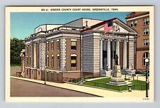 Greeneville TN-Tennessee, Greene County Court House, Antique Vintage Postcard picture