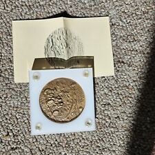 Lrg Vintage NASA Apollo 15 Bronze Medallion/Coin w/ orig. Medallic Art Co. Box picture