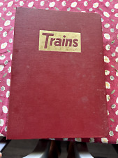 vintage illustrated trains railroad bound magazines 1940s 50s lot picture