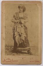 Antique Cabinet Card Photo 19th Century Theater Actress Lulu Glaser 1895 picture