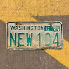1968 Washington License Plate NEW 104 Ford Chevy Volvo Dodge DMV Clear YOM picture