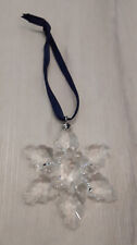 Swarovski Crystal 2008 Christmas Star Snowflake Ornament FELT LINED BOX 0942045 picture
