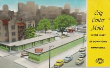 c1950's City Center Motel Downtown Cars Birmingham Alabama AL Vintage Postcard picture