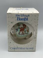 Disney Classics Schmid Gallery Glass Ball Christmas Ornament 1992 BAMBI picture
