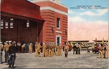 Chevalier Field, Pensacola Naval Air Station, Florida - Linen Postcard- Military picture