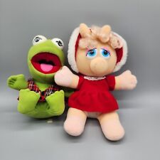 Vintage Miss Piggy & Kermit Plush Doll Henson Associates 1987 Stuffed Animal Toy picture