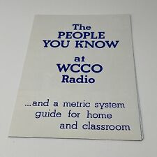 1980s WCCO Radio 830 Minneapolis St Paul MN Programming Brochure Metric Poster picture