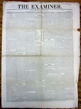 Rare 1847 Louisville KENTUCKY pre Civil War newspaper w the AFRICAN SLAVE TRADE picture